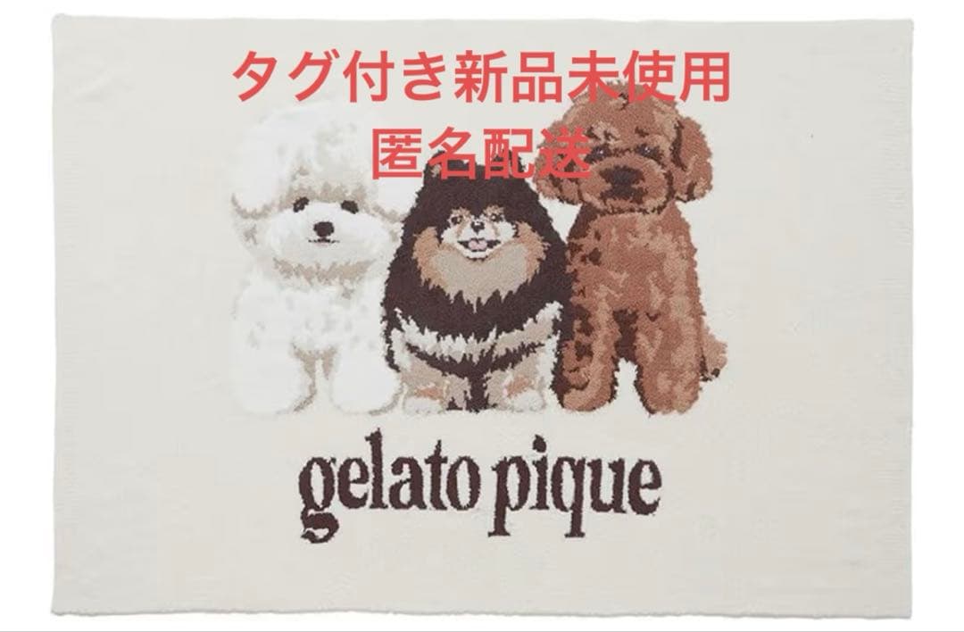 ジェラートピケ 犬3匹 パウダーDOG3柄 ブランケット ジェラピケ - メルカリ