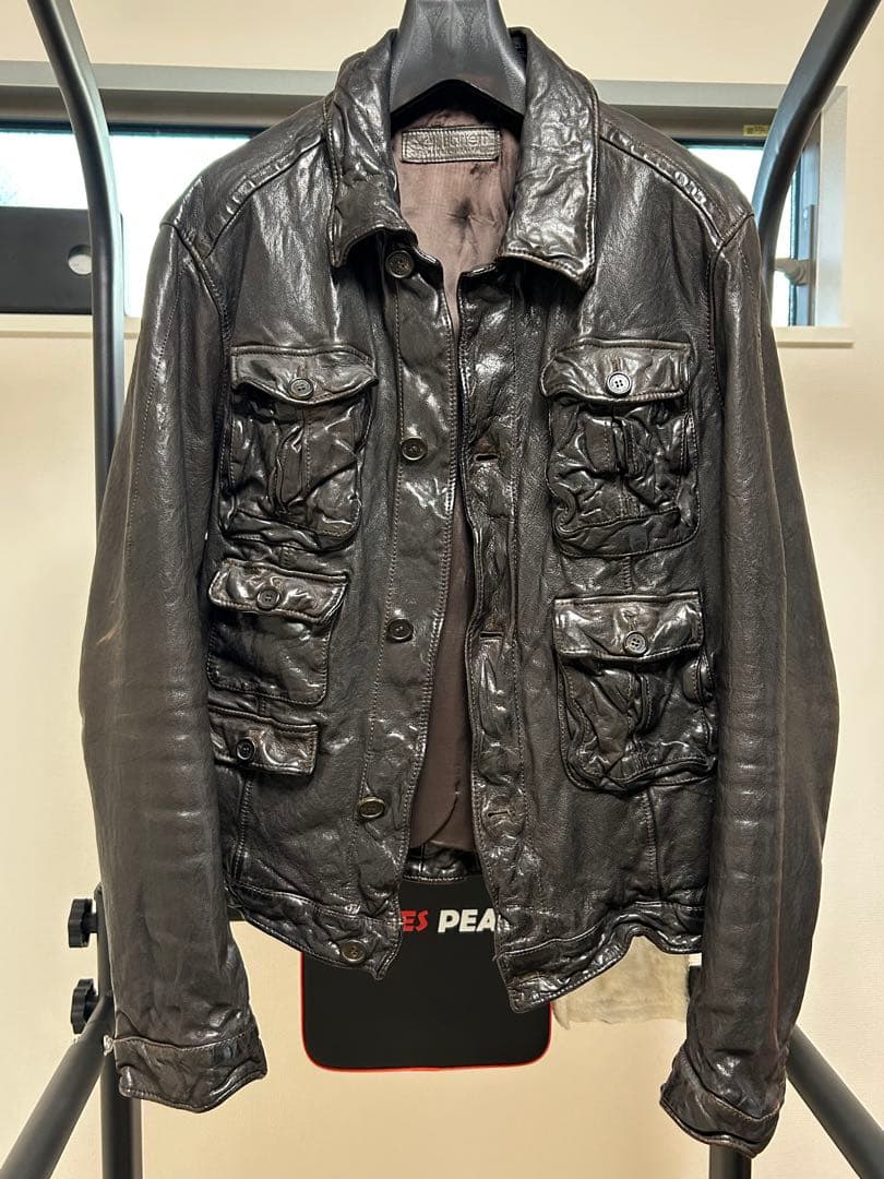 カンフーマスター　ニールバレット バッファローレザー 本物 未着用 名作 ニールバレット 中綿入 バッファロー レザー