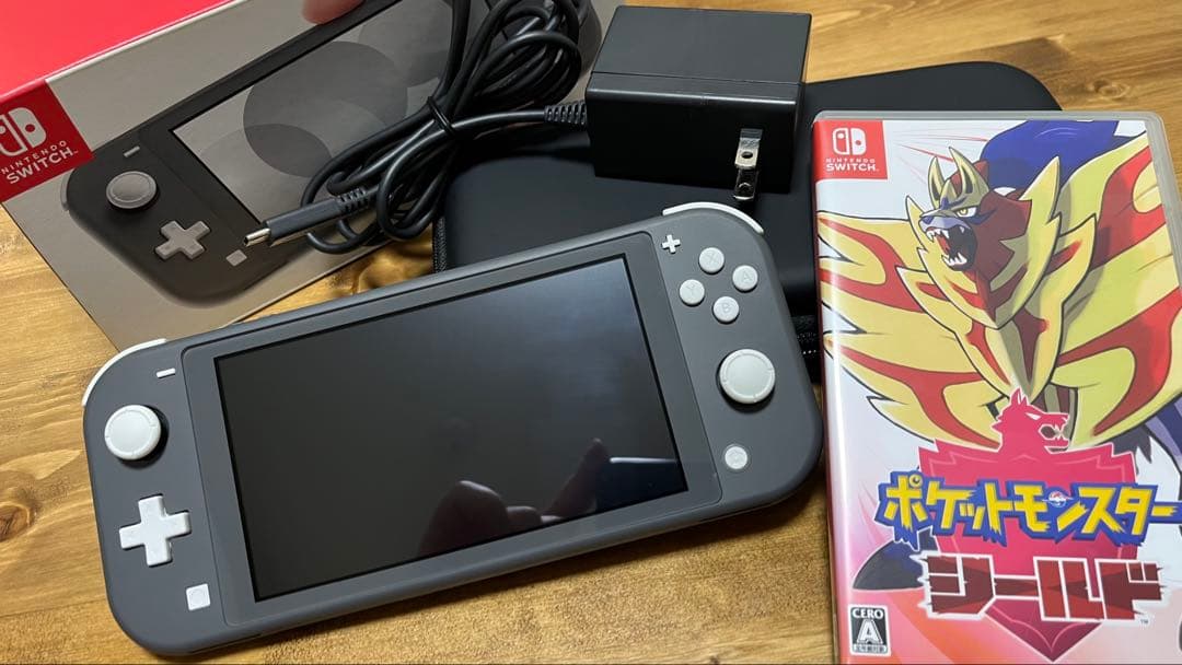 Nintendo Switch Lite グレー 本体 + ポケモンシールド