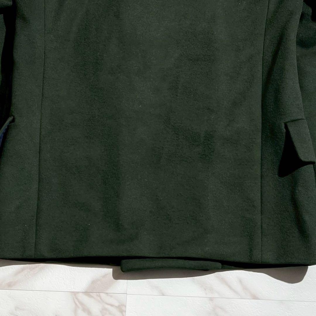 【美品✨】ポールスミス バイカラー ピーコート 希少デザイン レザー金具 紺 緑