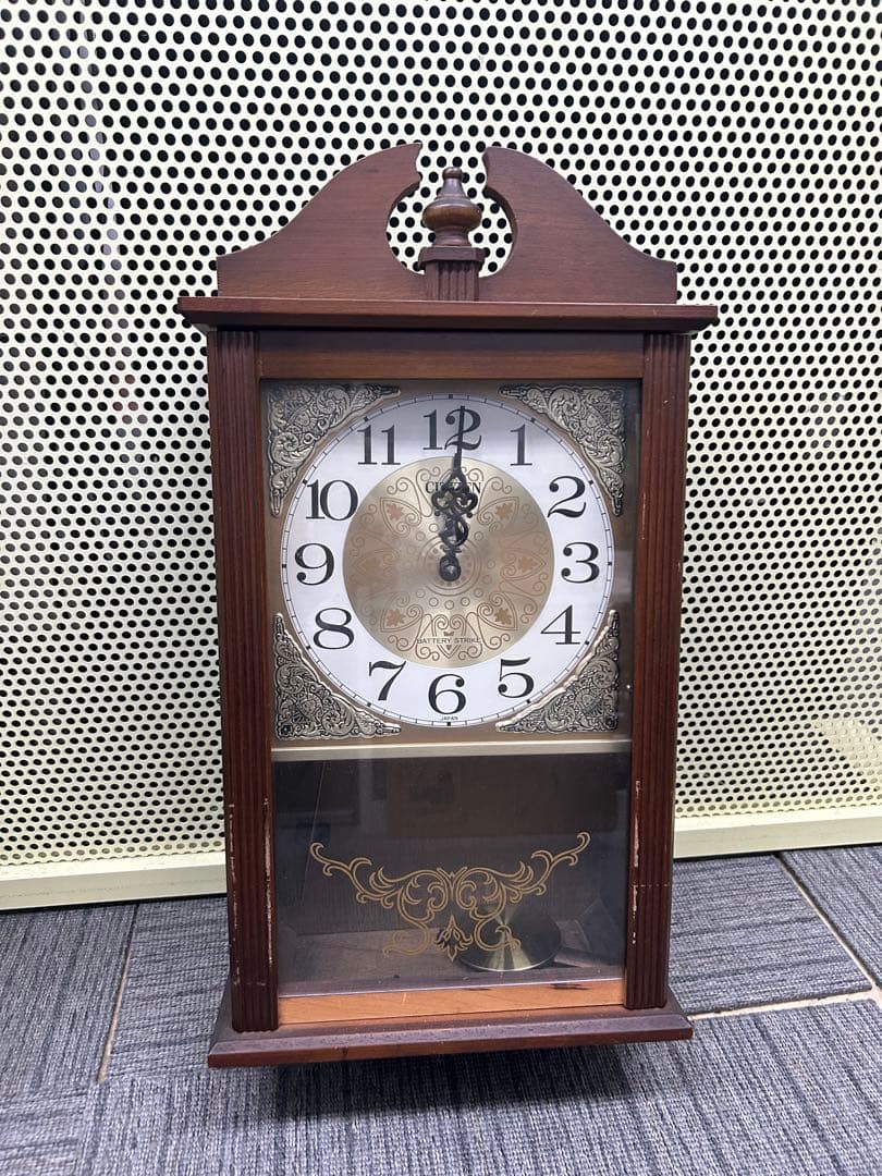 CITIZEN シチズン アンティーク クラシック 振り子時計 掛時計 柱時計