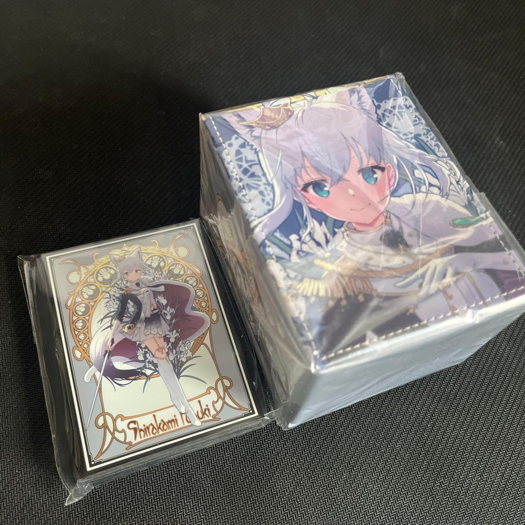 スリーブ/合皮製デッキケース】ホロライブ 白上フブキ セット【未開封