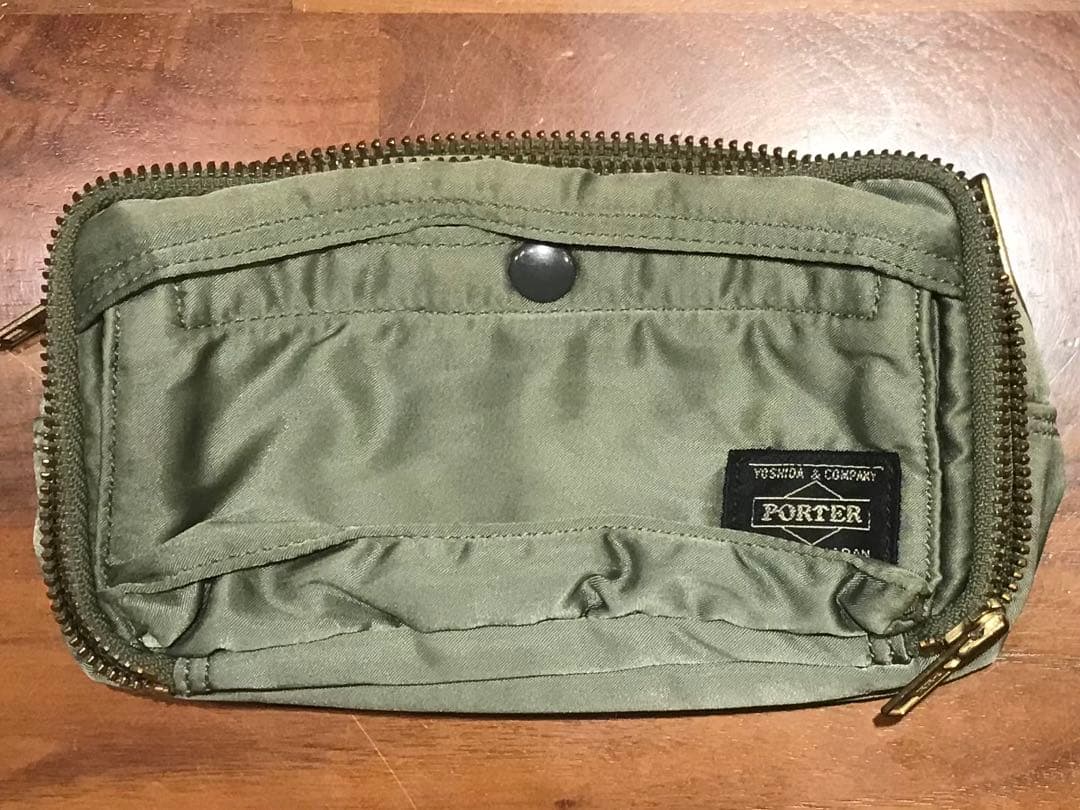 プレミア必至 超貴重 廃盤 ポーター タンカー コスメポーチ セージ