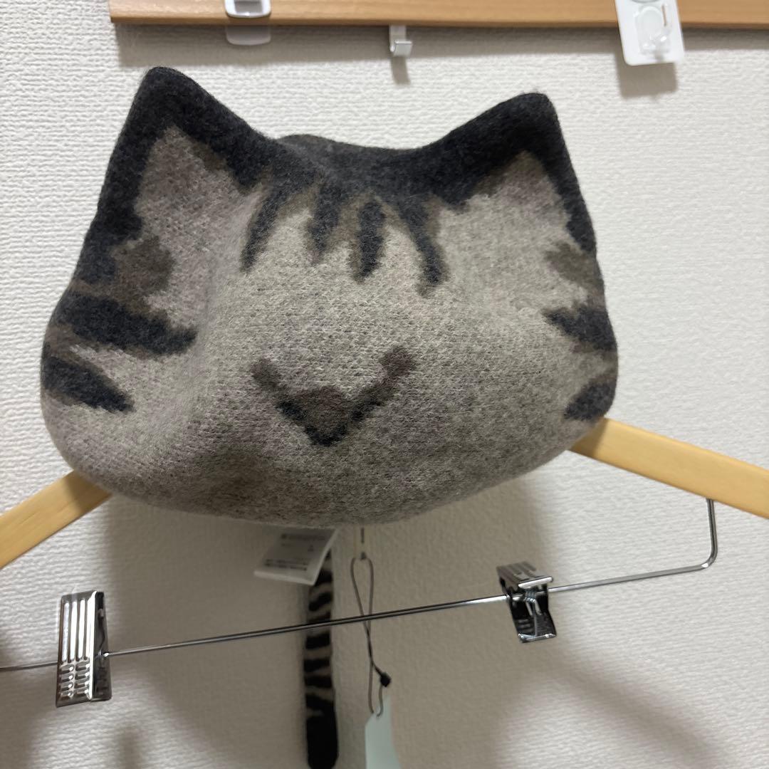 M*）様 dodge 猫耳ベレー帽 新品未使用品タグ付き 匿名配送 グレー