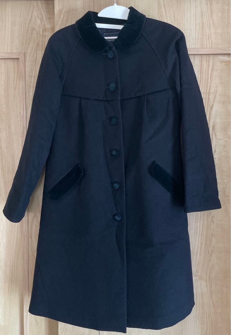 【HERMES 様】familiar ロングコート 140 ネイビー フォーマル 富士屋◇ エルメス HERMES ロング コート メンズ ネイビー サイズ56
