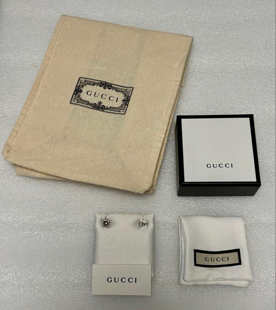 GUCCI ダブルGフラワースタッズピアス