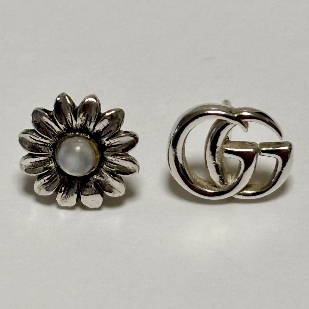 GUCCI ダブルGフラワースタッズピアス