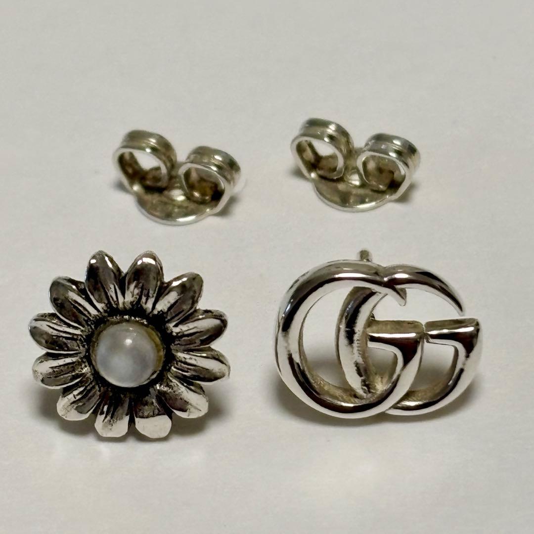 GUCCI ダブルGフラワースタッズピアス