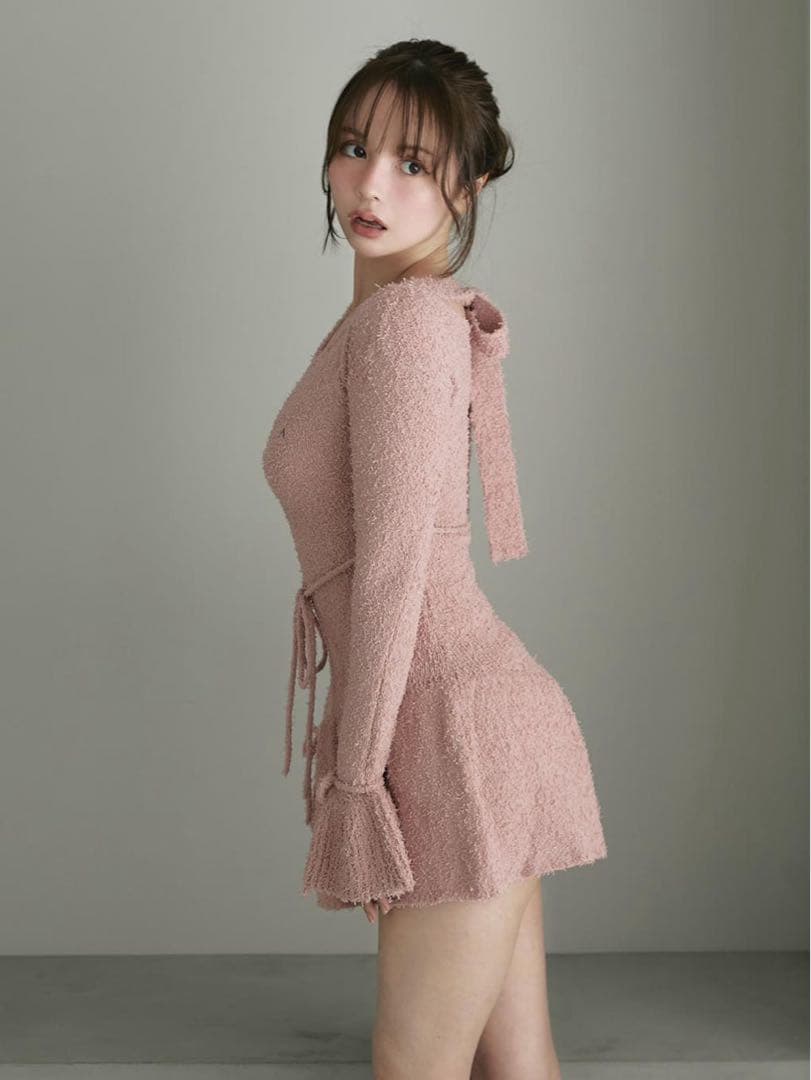 ワンピース andmary Sailor knit mini dress