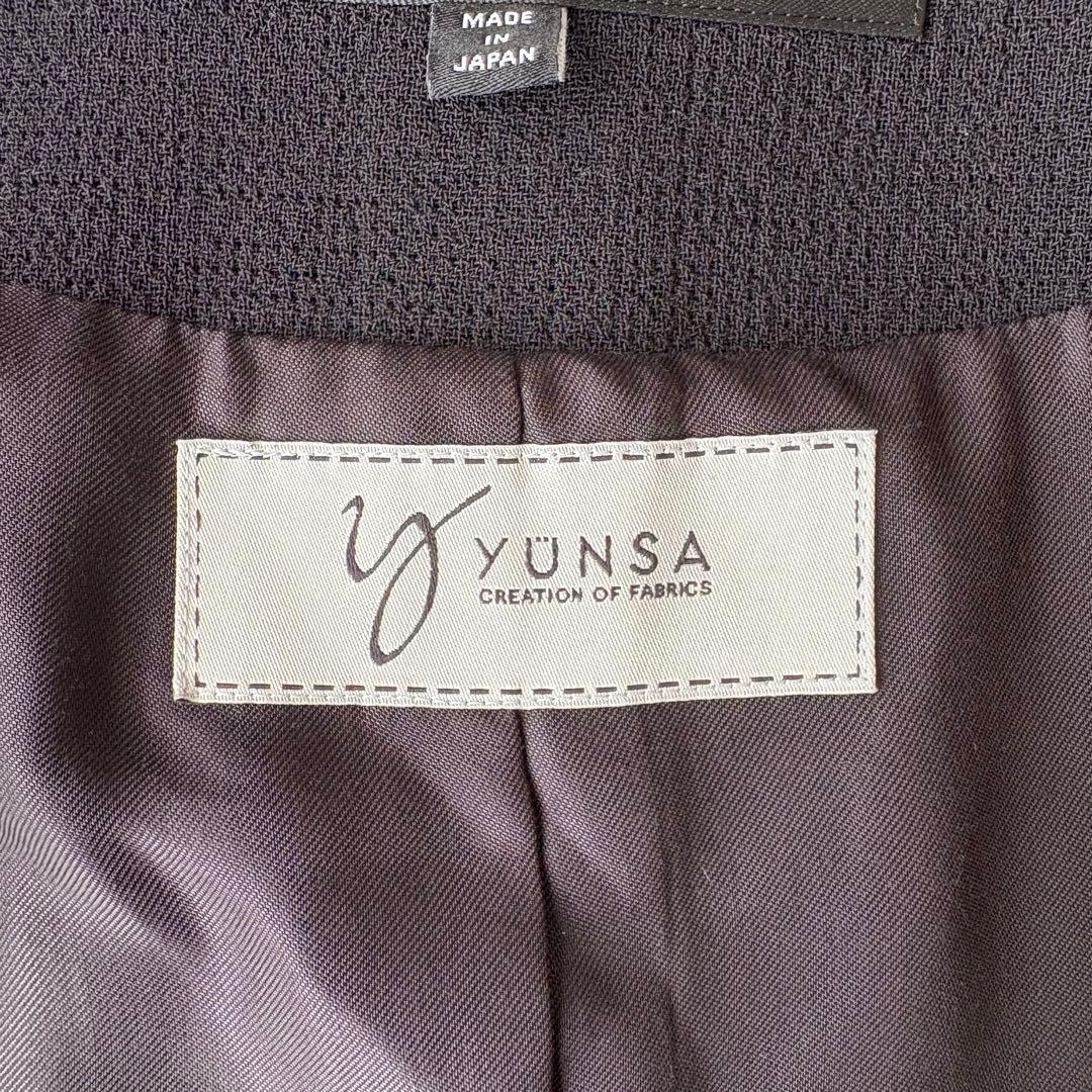 極美品 《INDIVI V.A.I》大きいサイズ ノーカラージャケット 15号