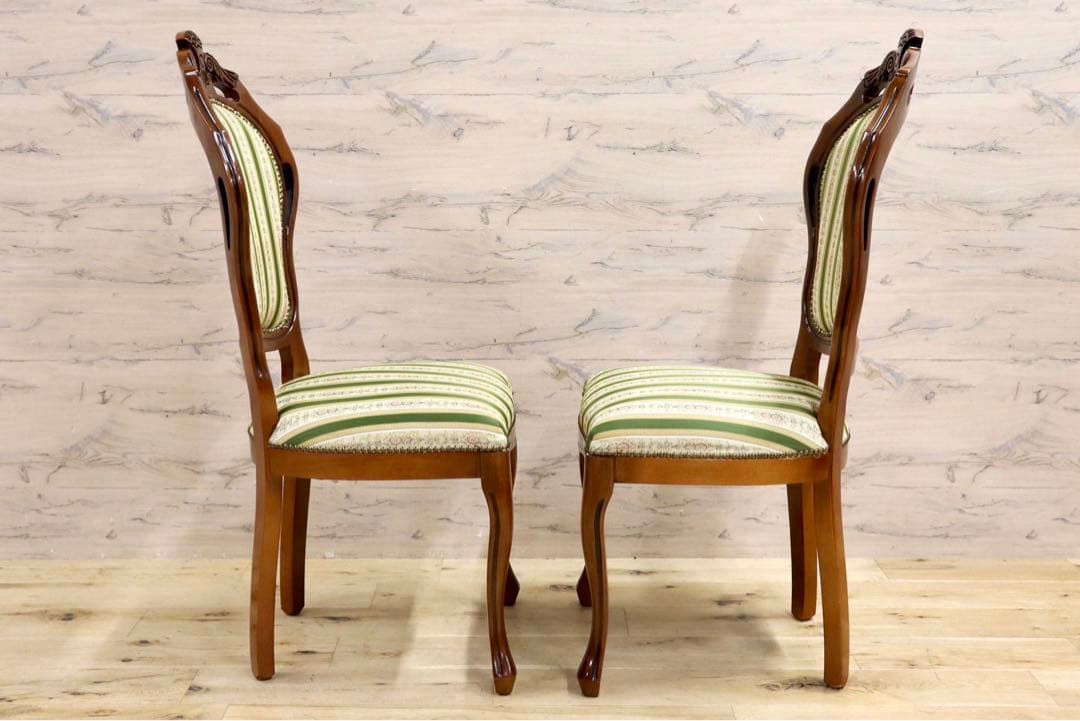 GMIK245B○イタリア製 ヴェローナクラシック ダイニングチェア 2脚セッ