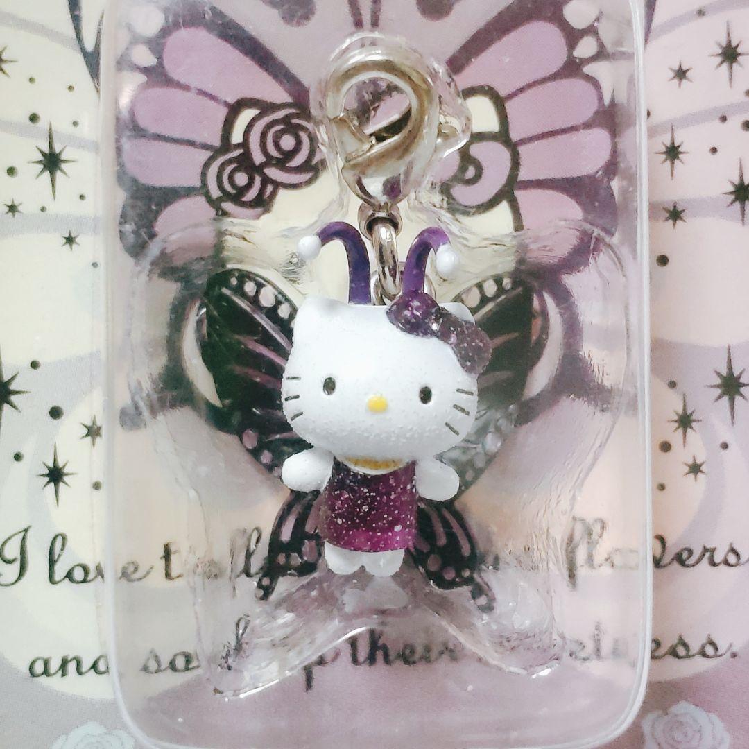 ハローキティ 蝶の羽 ファスナーマスコット - メルカリ
