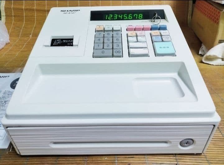 シャープレジスター　XE-A147　PC連携売上管理フル設定無料　000215