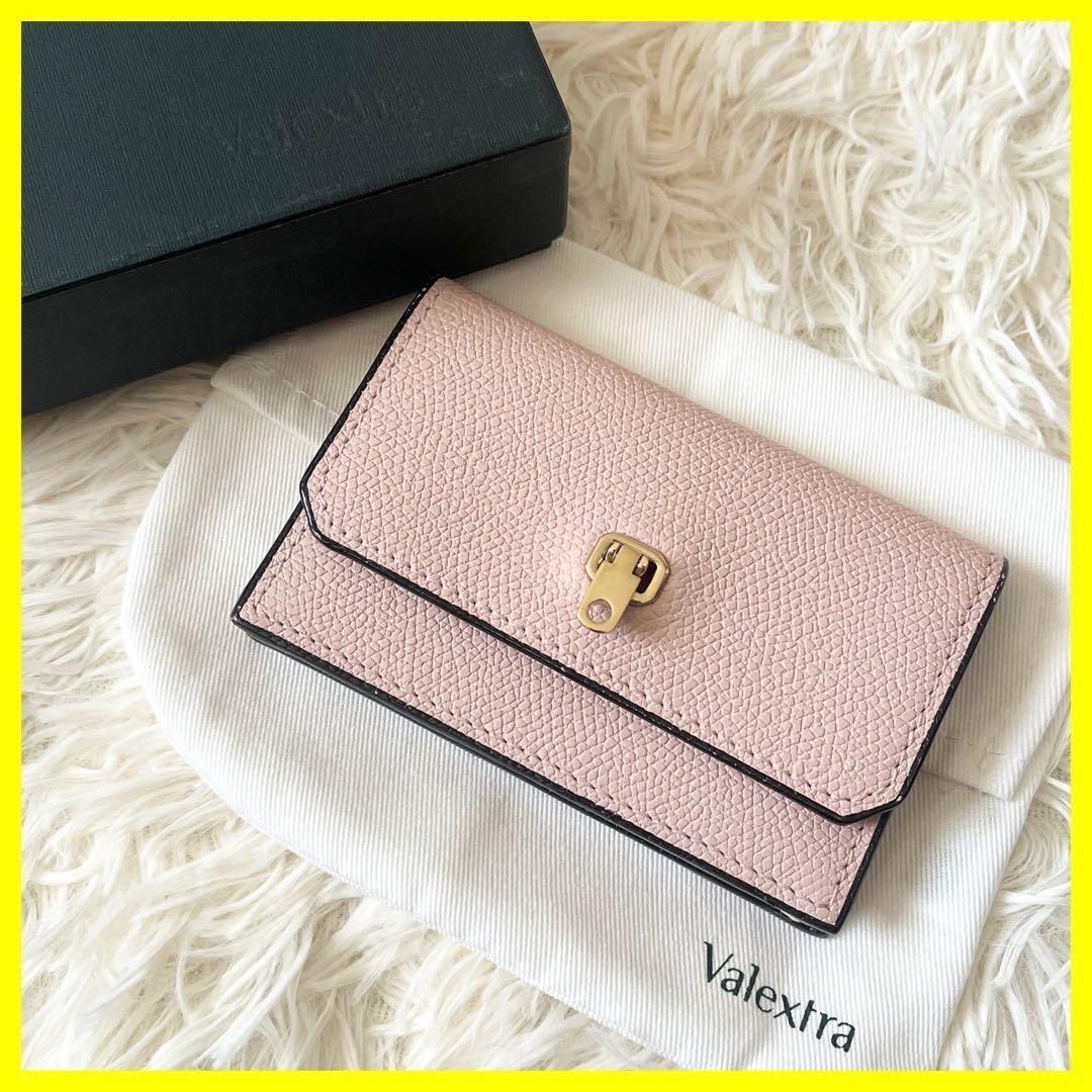 Valextra ヴァレクストラ カードケース 名刺入れ ブレラ ピンク - メルカリ