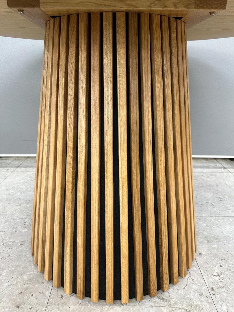 LOWYA 円形ダイニングテーブル Sakunorb Table120 ブラウン - メルカリ