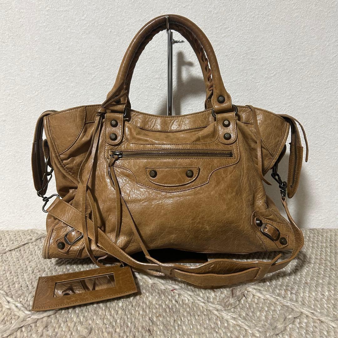 BALENCIAGA The City 115748 Bag Brown - メルカリ