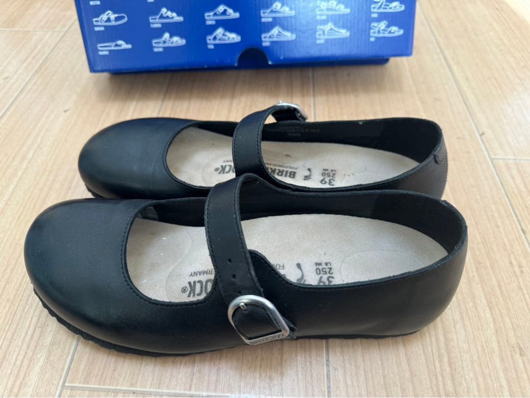 BIRKENSTOCK ブラックローファー 39 BIRKENSTOCK（ビルケンシュトック） ローファー NAPLES WRAPPED