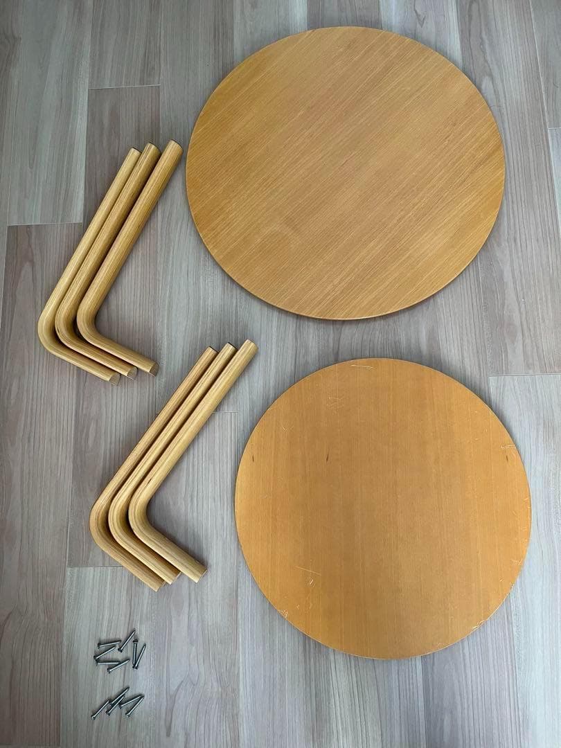 デンマーク Askman Jørgen Møller ビーチ材 ネストテーブル