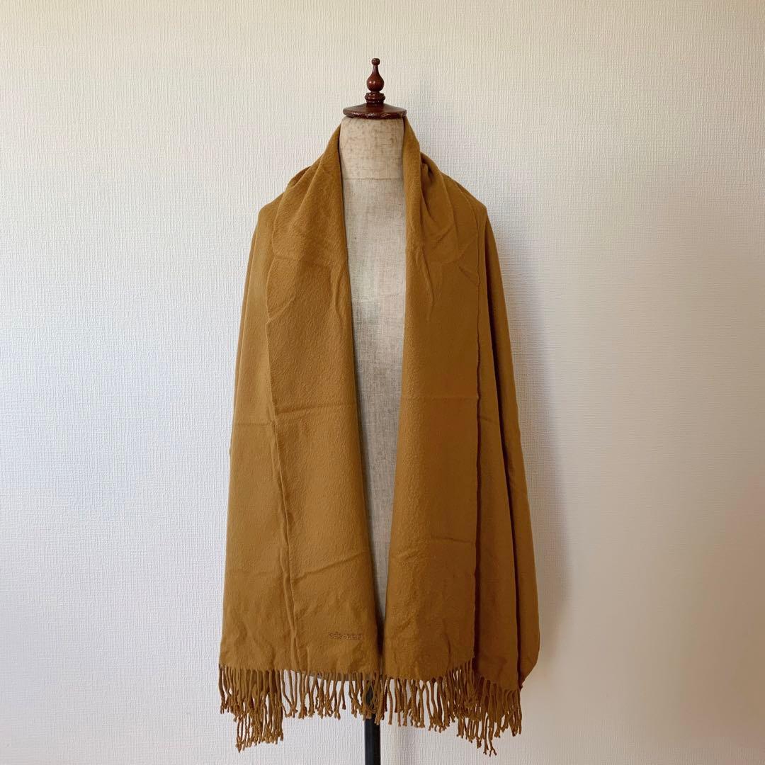 HERMES エルメス カシミヤ大判ストール キャメル - メルカリ