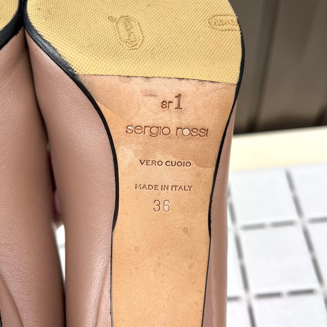 36 Sergio rossi sr1 パンプス ピンク ベージュ 23 - メルカリ