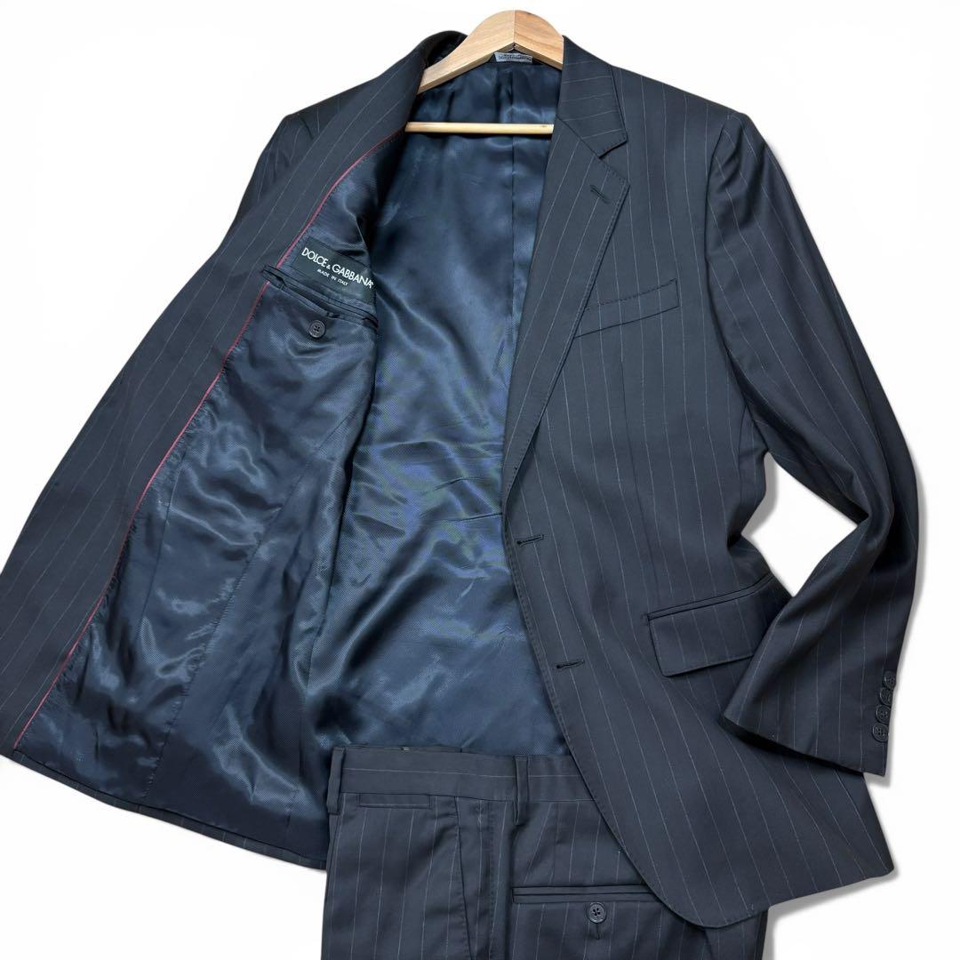 極美品 DOLCE&GABBANA セットアップ スーツ 総裏 黒 サイズ50 - メルカリ