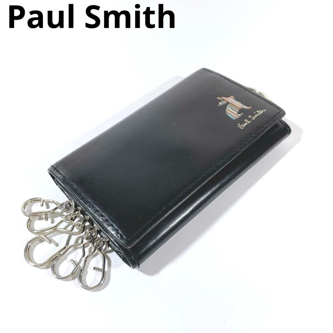ポールスミス PaulSmith キーケース ウサギ ブラック レザー 5連