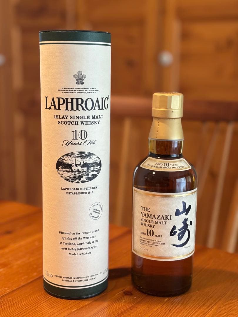 山崎 シングルモルトウイスキー 10年 350ml - メルカリ