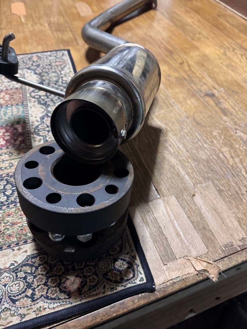 タントカスタム用ステンレス製加工マフラー