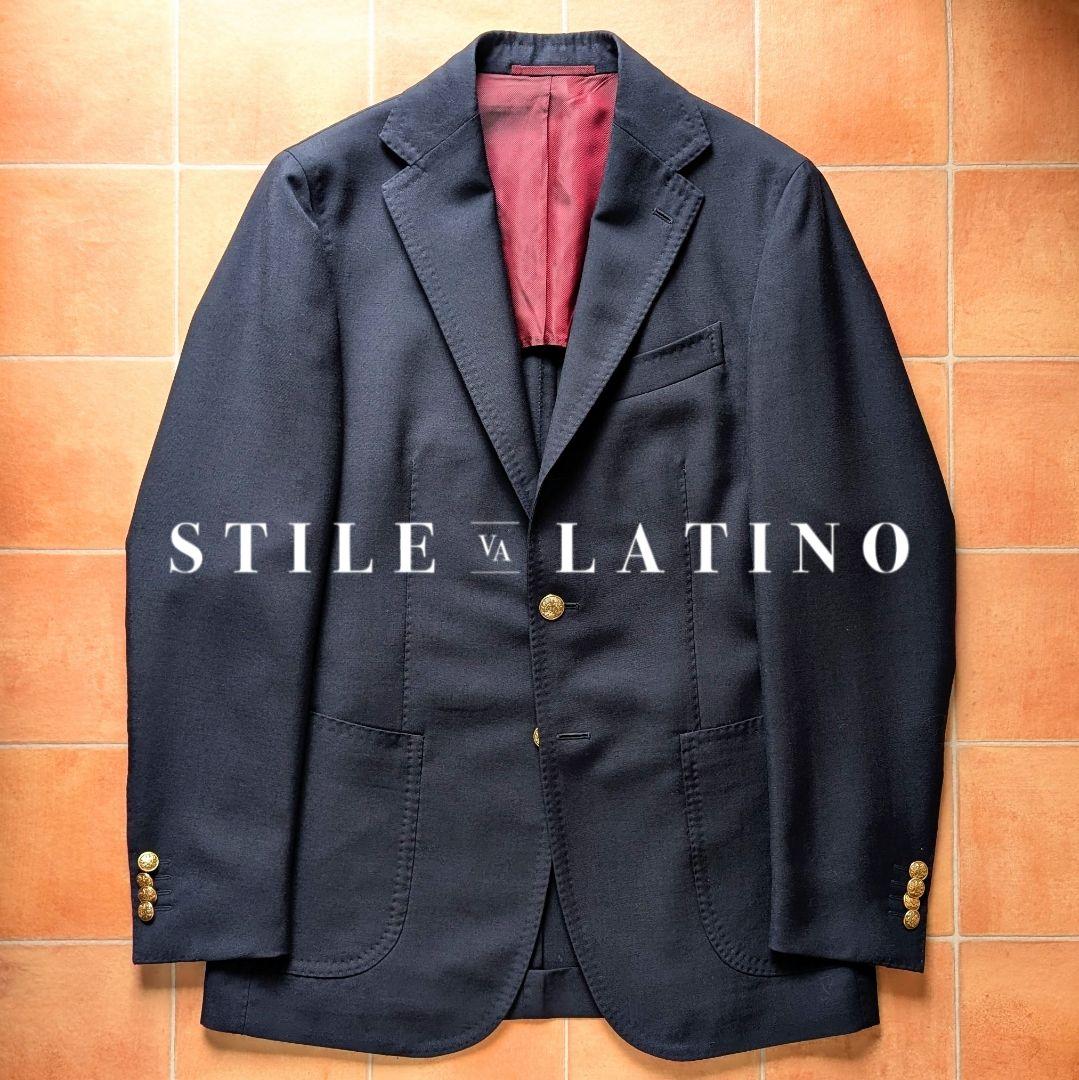STILE LATINO ネイビー ブレザー ジャケット モヘア 46サイズ - メルカリ