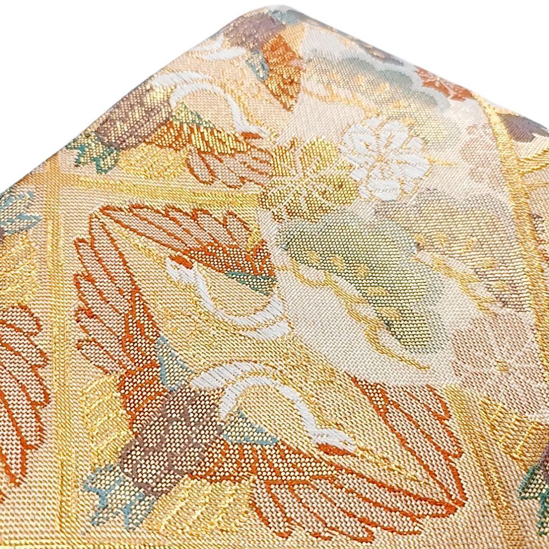 華 袋帯 向い鶴 フォーマル 吉祥 - メルカリ