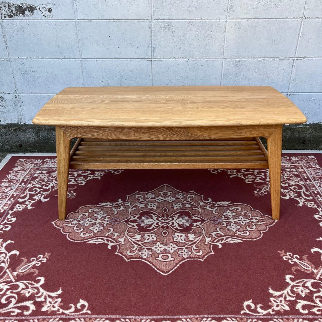 起立木工 ◾️ オーク材 木製家具 センターテーブル