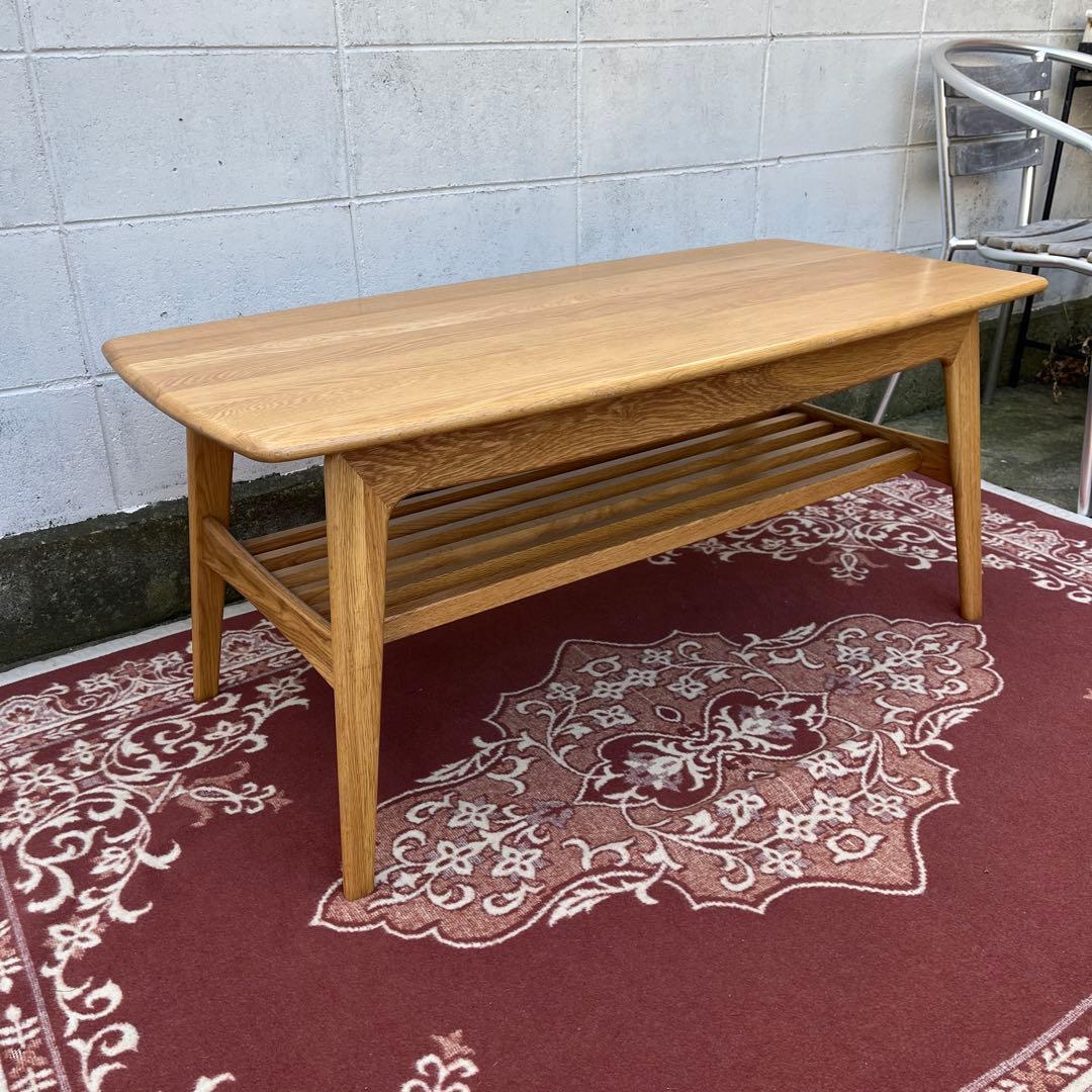 起立木工 ◾️ オーク材 木製家具 センターテーブル