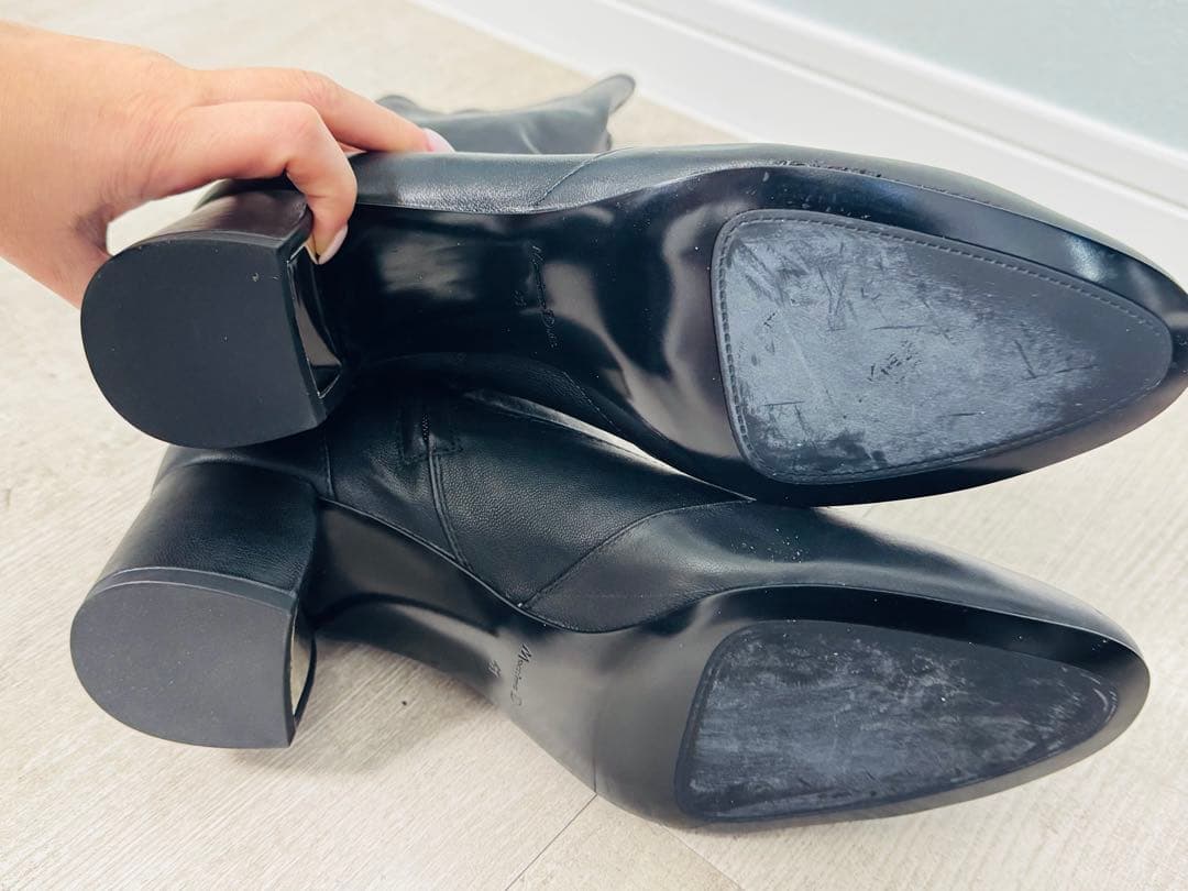 □1回着用□美品□Massimo Dutti□本革ロングブーツ□