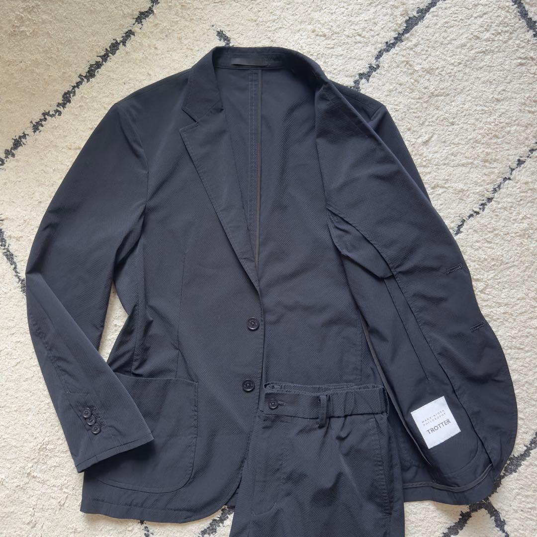 美品　マッキントッシュフィロソフィー　トロッター　スーツ　セットアップ　ネイビー 未使用級マッキントッシュフィロソフィー トロッター スーツ