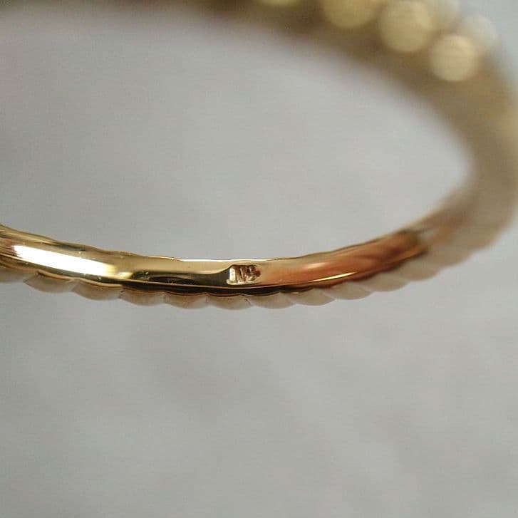 極美品 NOJESS K10 YG ピンクトルマリン リング 7号 未使用級 - メルカリ