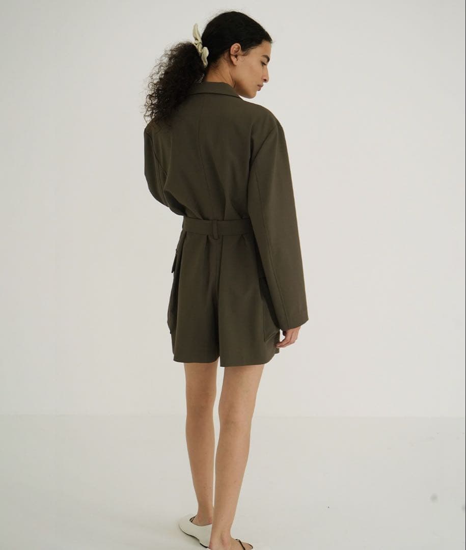 CLANE MILITARY SHORT ALL IN ONE カーキ　サイズ1