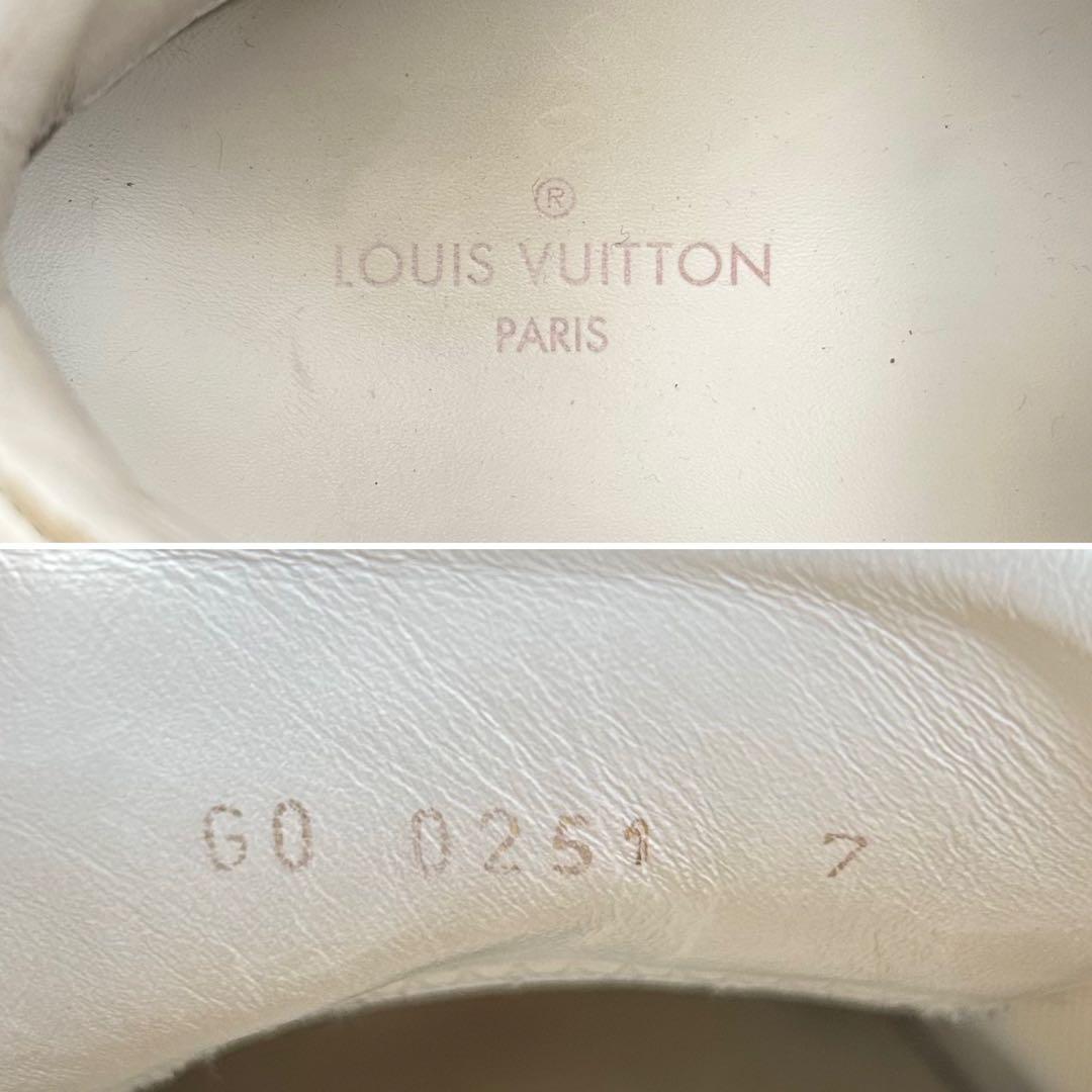 ルイヴィトン ランアウェイ スニーカー モノグラム メンズ レザー 白 26cm