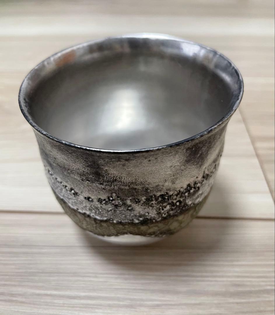 新品】希少 入手困難 福村龍太 銀彩 ぐい呑み カップ - メルカリ