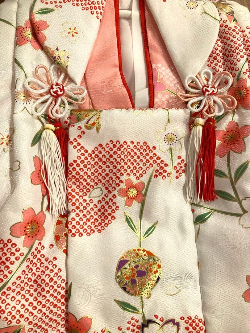 七五三　三才　女の子　着物　被布　ピンク　フルセット　キョウエツ