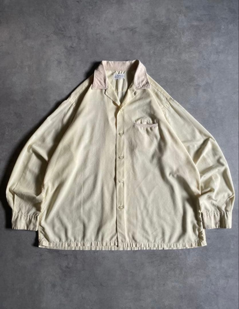 60s Penney's パジャマシャツ ピンクレーヨンネップ - メルカリ