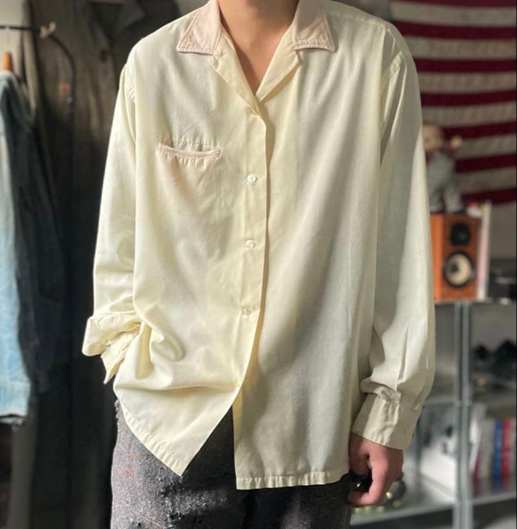 60s Penney's パジャマシャツ ピンクレーヨンネップ - メルカリ