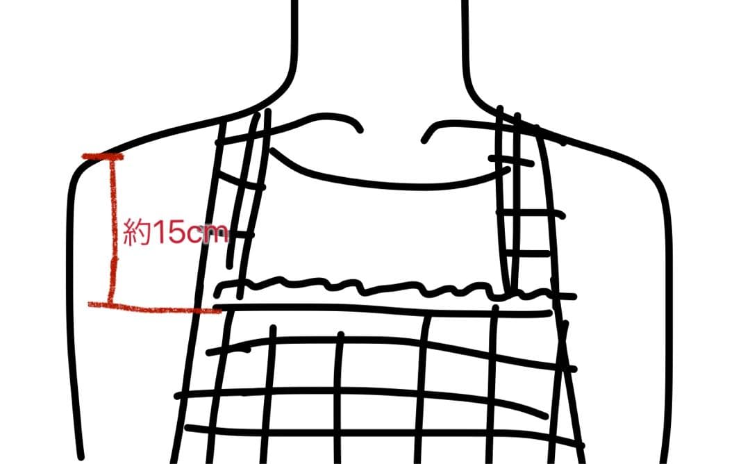 ピンクハウス 白×黒 チェック柄 ピンタック ピコフリル エプロン タブリエ