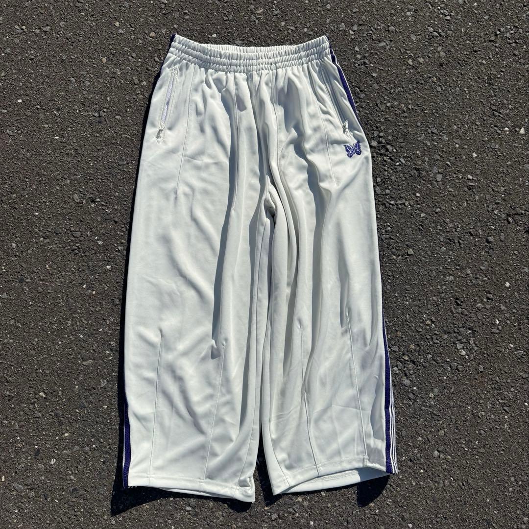 needles H.Dトラックパンツヒザデル ホワイトパープル M NEEDLES / ニードルズ H.D. Track Pant - Poly Smooth（ジャージ