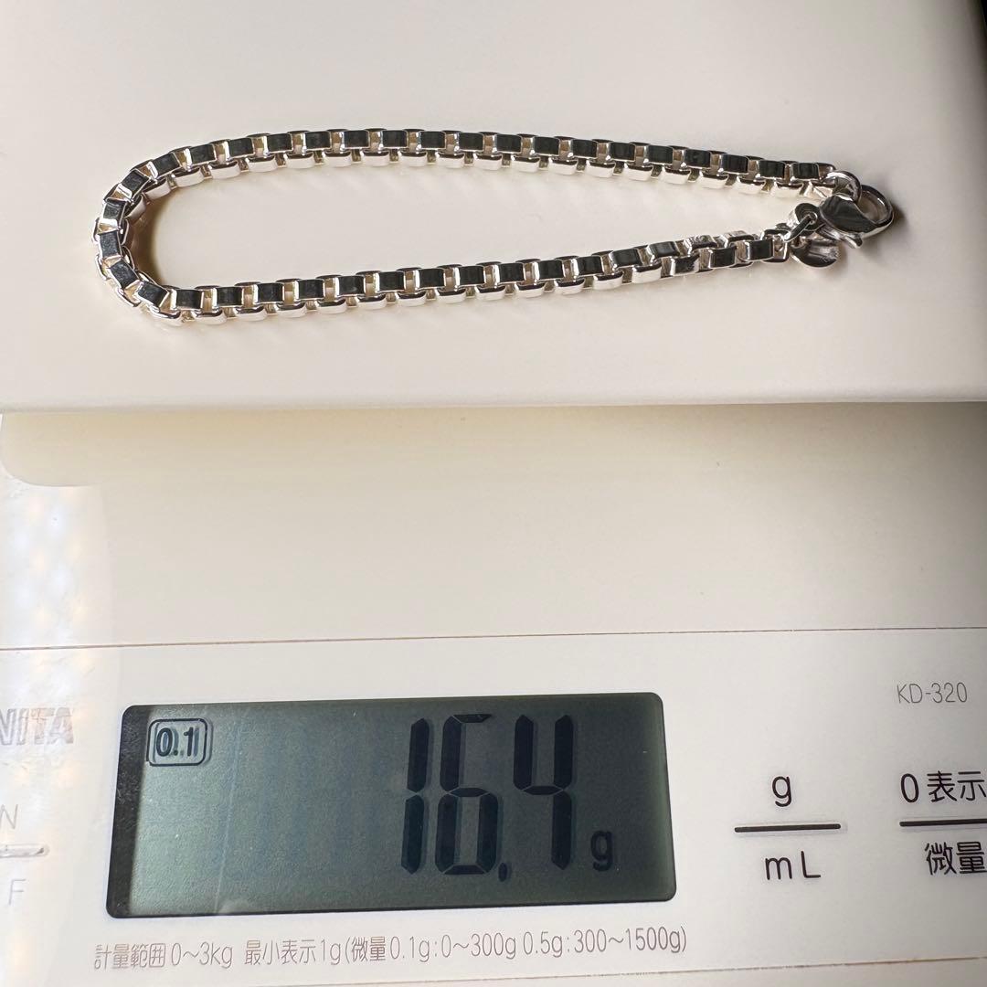 【極美品】約19.5cm ティファニー ベネチアン ブレスレットSV925