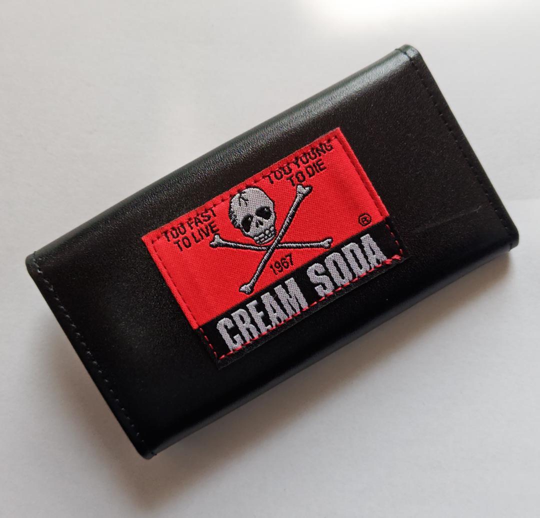 新品】ピンクドラゴン / Cream Soda ブラック レザー キーケース
