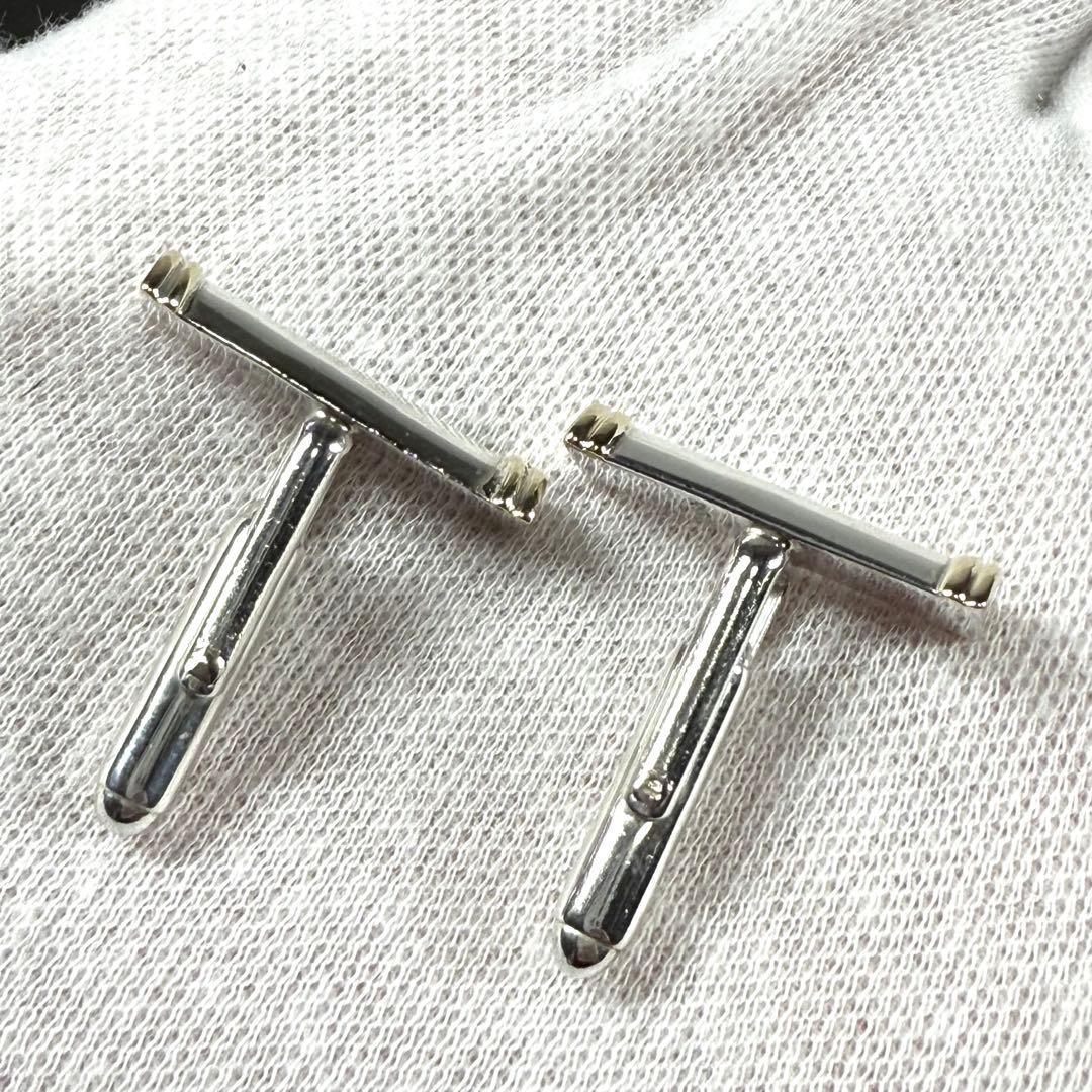 ティファニー カフス オーバル ラウンド 925×750 コンビ 幅2.2cm