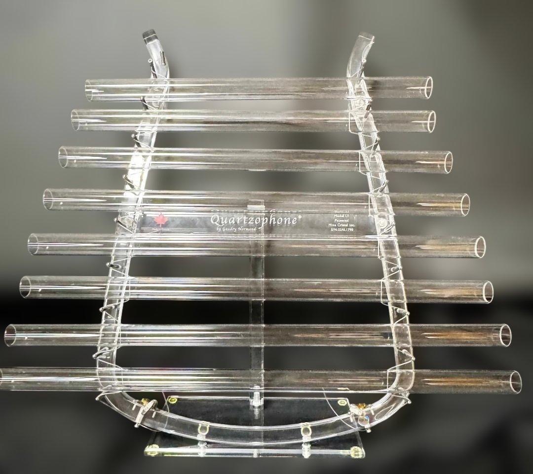 Quartzophone L1 クォーツォフォン クリスタルハープ 432Hz Quartzophone Crystal Lyre 432hz- Acrylic Frame - Crystal-Lyre.com