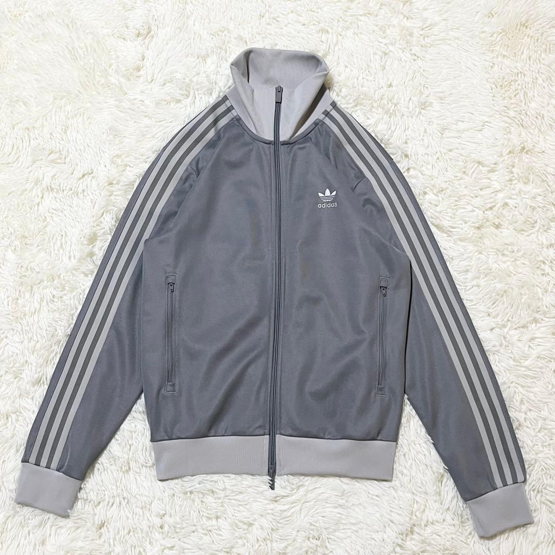 アディダス クラシック トラックトップ ジャージ メンズ L グレーシルバー