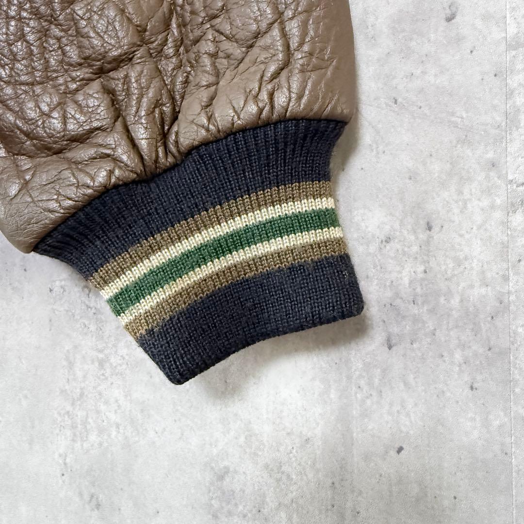 の*ん様 良品✨希少古着 マックレガー スタジャン 袖レザー 4L ビッグ