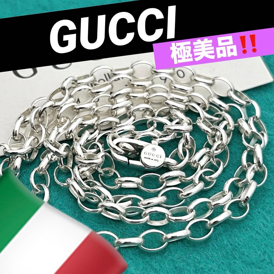 極美品‼️GUCCI 3.2ミリ シルバー925チェーンネックレス - メルカリ